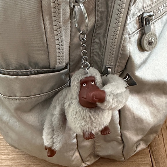 Kipling Metallic Silver Backpack - Picture 2 of 16